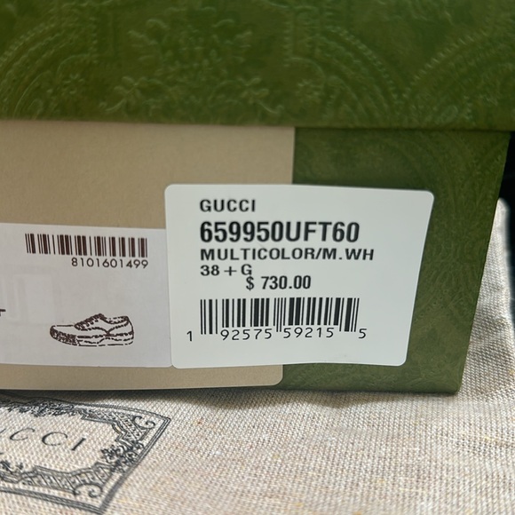 Gucci Sneakers Size 38.5 - PERFECT CONDITION - Pyschedelic Mini GG Multicolor - Picture 10 of 10